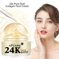 Crème pour le visage au collagène d&#39;or 24K de crème de nuit lumineuse de jour de visage d&#39;OEM pour l&#39;éclaircissement de peau de raffermissement